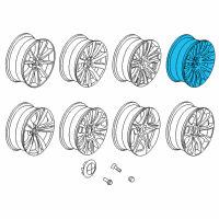 OEM 2019 BMW 650i xDrive Gran Coupe Disc Wheel, Light Alloy, Bright-Turned Diagram - 36-11-6-851-072