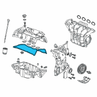 OEM 2016 Acura TLX Gasket, Head Cover Diagram - 12341-5A2-A01