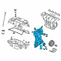 OEM 2017 Acura TLX Case Assembly, Chain Diagram - 11410-5A2-A10