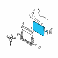 OEM BMW 760Li Radiator Diagram - 17-11-7-585-439