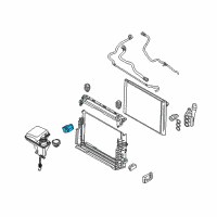 OEM BMW 760Li Lower Cooler Bracket Diagram - 17-11-7-508-017