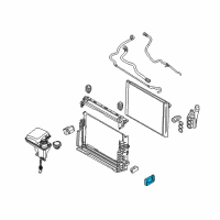 OEM BMW 745i Lower Cooler Bracket Diagram - 17-11-7-508-016