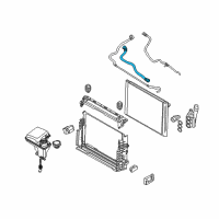 OEM 2005 BMW 760i Return Pipe Diagram - 17-12-7-508-043