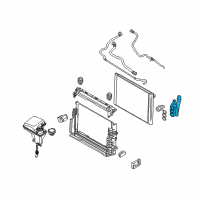 OEM BMW 760i Oil Cooler Thermostat Automatic Transmission Diagram - 17-21-7-559-962