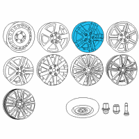 OEM 2016 Chrysler Town & Country Aluminum Wheel Diagram - ZX30DSLAG
