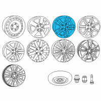 OEM Dodge Grand Caravan Aluminum Wheel Diagram - ZX30DSLAG