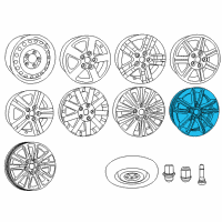 OEM Ram C/V Aluminum Wheel Diagram - 5LN63DD5AC