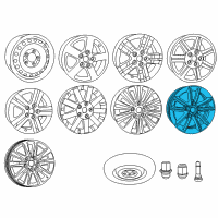 OEM 2020 Dodge Grand Caravan Aluminum Wheel Diagram - 5LN87GSAAA