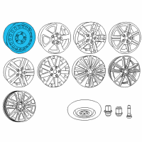 OEM Chrysler Steel Wheel Diagram - 4721860AB