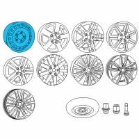 OEM 2011 Chrysler Town & Country Steel Wheel Diagram - 4721860AB