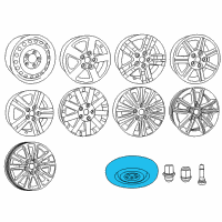 OEM Dodge Grand Caravan Steel Wheel Diagram - 4726149AA
