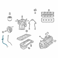 OEM Dodge Tube-Engine Oil Indicator Diagram - 5037660AF