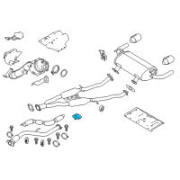 OEM 2018 Infiniti Q60 Mounting-Exhaust, Rubber Diagram - 20651-1MT0A