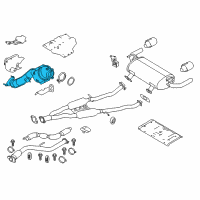 OEM 2018 Infiniti Q60 Three Way Catalytic Converter Diagram - 208A2-4HK0B