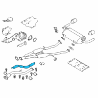 OEM 2017 Infiniti Q60 Insulator Assy-Front Tube Diagram - 20515-4GD0A