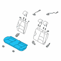 OEM 2020 Toyota Yaris CUSHION ASSY, RR SEA Diagram - 71460-WB013