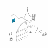 OEM 2004 Pontiac Grand Prix Handle Asm-Front Side Door Inside (Bright Chrome) Diagram - 10375959