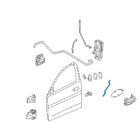 OEM 2006 Pontiac Grand Prix Rod-Front Side Door Lock Cyl Diagram - 10335636