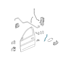 OEM 2004 Pontiac Grand Prix Rod-Front Side Door Lock Cyl Diagram - 10335636