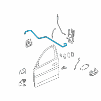 OEM 2004 Pontiac Grand Prix Rod-Front Side Door Inside Handle Diagram - 10345148
