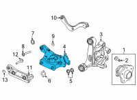 OEM 2021 Nissan Sentra Link Compl-Rear Suspension Lower, Rear Rh Diagram - 551B0-6LB0B