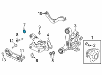 OEM 2021 Nissan Sentra Stopper-Arm Bush Diagram - 55044-6LB0A