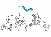 OEM 2022 Nissan Sentra Link COMPL-Upper, Rear Suspension Diagram - 55120-6LB0A