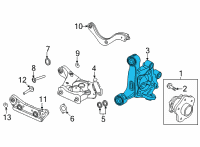 OEM 2022 Nissan Sentra Housing Assy-Rear Axle, LH Diagram - 43019-6LC0A