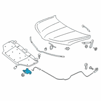 OEM Lincoln Latch Diagram - KA1Z-16700-A