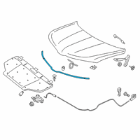 OEM 2021 Lincoln Nautilus Front Weatherstrip Diagram - KA1Z-16B990-A