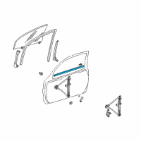 OEM 2004 Toyota RAV4 Belt Weatherstrip Diagram - 68171-42040