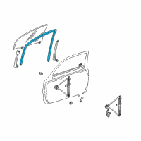 OEM 2001 Toyota RAV4 Run Channel Diagram - 68141-42070