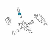 OEM 2001 Ford Ranger Thermostat Gasket Diagram - F87Z-8255-DA