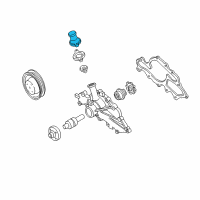 OEM 1998 Ford Windstar Thermostat Housing Diagram - XL5Z-8592-AB