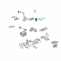 OEM Switch Assembly, Passenger Side Heated Seat Diagram - 35600-SDA-A01