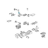 OEM Honda Knob Assy., Select Lever *NH167L* (LEA) (GRAPHITE BLACK) Diagram - 54130-SDC-A52ZA