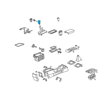 OEM Honda Accord Knob Diagram - 54131-SDA-A71