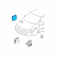 OEM 2005 Honda Pilot Receiver Unit, Keyless Entry Diagram - 38385-S9V-A01