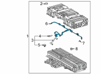 OEM 2022 Toyota Highlander Battery Temperature Sensor Diagram - G9282-48140