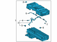 OEM 2020 Toyota Highlander Battery Diagram - G9510-48090