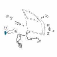 OEM 2006 Cadillac Escalade ESV Latch Diagram - 15110645