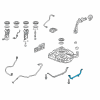 OEM 2013 Honda Civic Pipe, Fuel Tank Mounting Diagram - 17522-TR0-A70