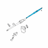 OEM 2003 Lexus LS430 Shaft Assy, Steering Main Diagram - 45210-50051