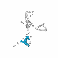 OEM 2014 Infiniti Q70 Transverse Link Complete, Left Lower Diagram - 54501-1MA0B