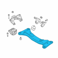 OEM BMW ActiveHybrid 3 Gearbox Support Diagram - 22-32-6-796-611