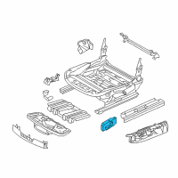 OEM 2011 BMW 1 Series M Switch Seat Adjusting Front Left Diagram - 61-31-9-275-069