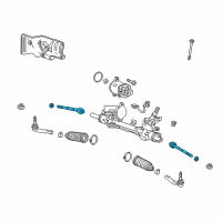 OEM 2018 Chevrolet Equinox Inner Tie Rod Diagram - 23479354