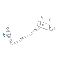 OEM Saturn Bracket-Catalytic Converter Brace Diagram - 12600482