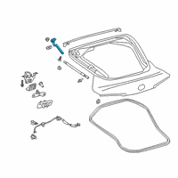 OEM 2022 Toyota GR Supra Hinge Diagram - 64571-WAA01