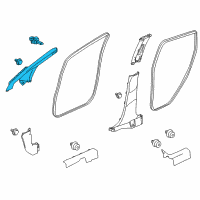 OEM 2017 Honda HR-V Garnish, R. *NH882L* Diagram - 84101-T7W-A01ZA